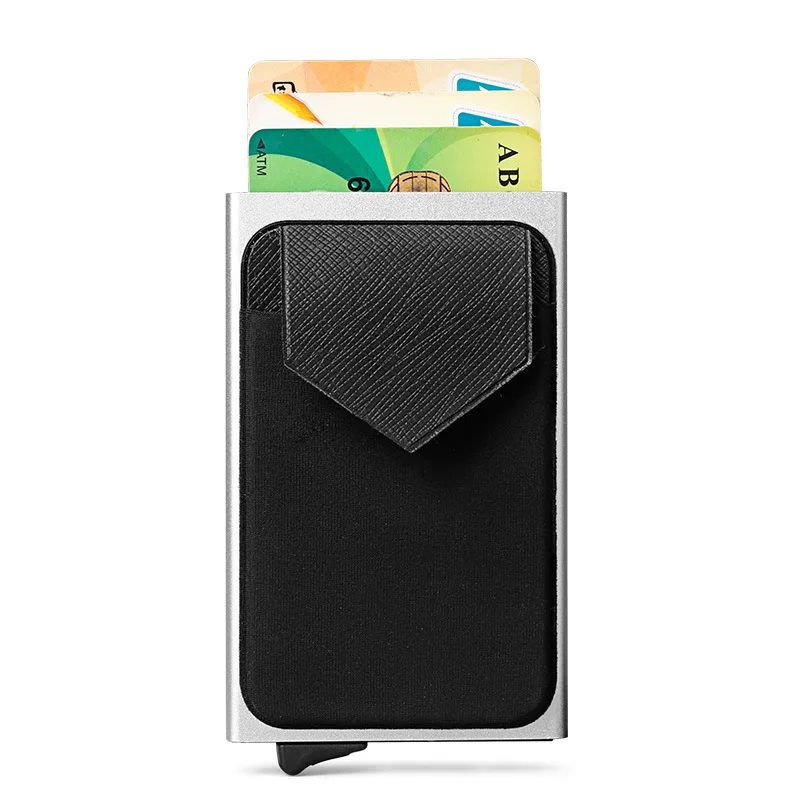 

DIENQI Anti Rfid Aluminium Metal Credit Card Holder Men Slim Passes Stell Wallet Case Bank Cardholder Women Busses Bag 2020