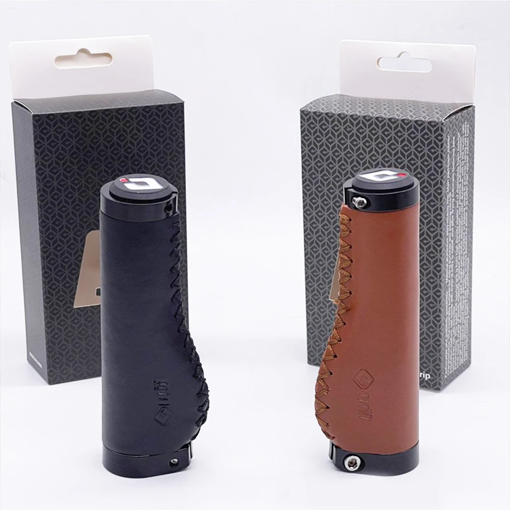 

Bicycle Retro Leather Hand-sewn Meat Ball Grip Leather Comfortable Anti-skid Vibration Grip Bicycle Grip Bmx Bike. Parts