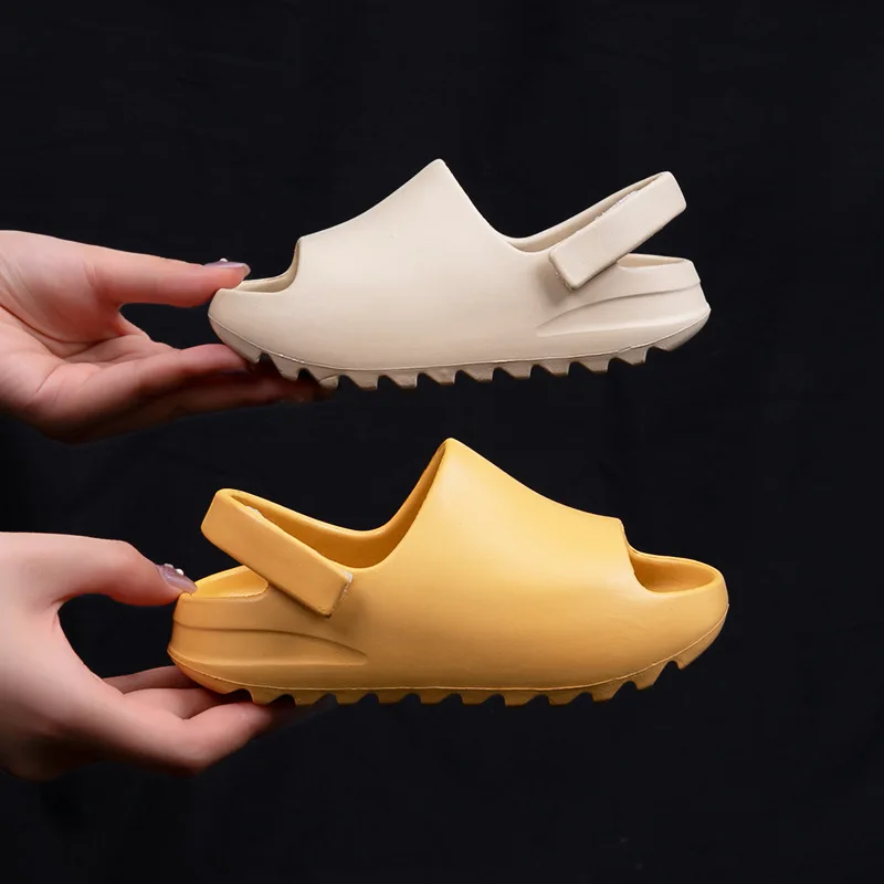 Children's Slippers 2021New Designer Summer Parent-child Sandals Slippers Women Platform Slippers Men Shoes Funny Slippers Kids