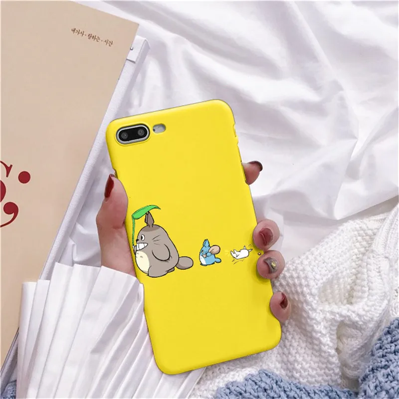 Мягкий ТПУ чехол для телефона Bonito Totoro Ghibli Miyazaki аниме Viagem de Chihiro Kaonashi iPhone 7 8 Plus 6 5 Max 4