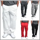 Брюки-карго мужские трикотажные, на осень, 5xl