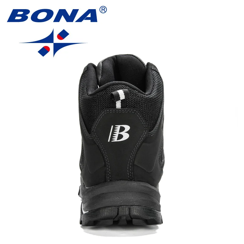 BONA 2020 New Arrival Outdoor Hiking Boots Men Winter Shoes Walking Climbing Shoes Man Mountain Sport Boots Masculino Trendy