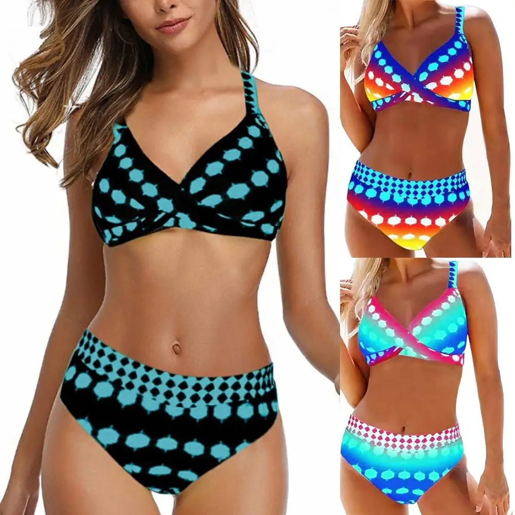 Для женщин Летняя пикантная обувь с узором в горошек принтом Высокая талия трусы