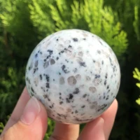 1 pcs natural kiwi jasper ball healing crytsal stone sphere for home decoration