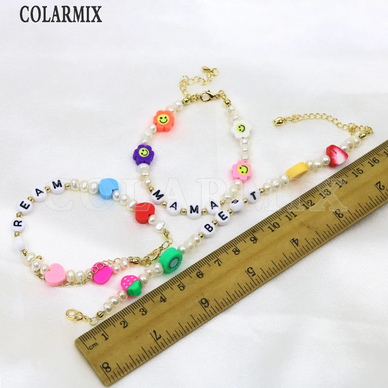 

6 Pieces Handmade Colorful Bracelet Chain jewelry Bracelet Handmade Strand women Bracelet Jewelry GIft Fashion Jewelry 9949