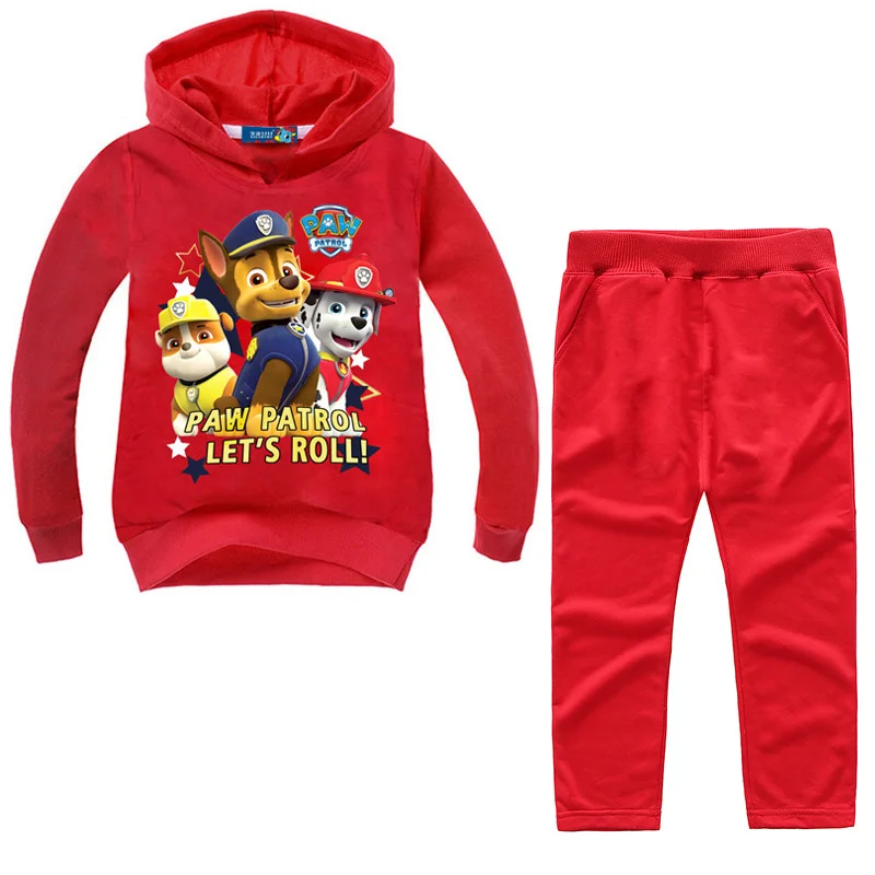 

Genuine Paw Patrol fashion girl Baby Clothing Children's Hoodie Kids Spring and Autumn Sweater Set