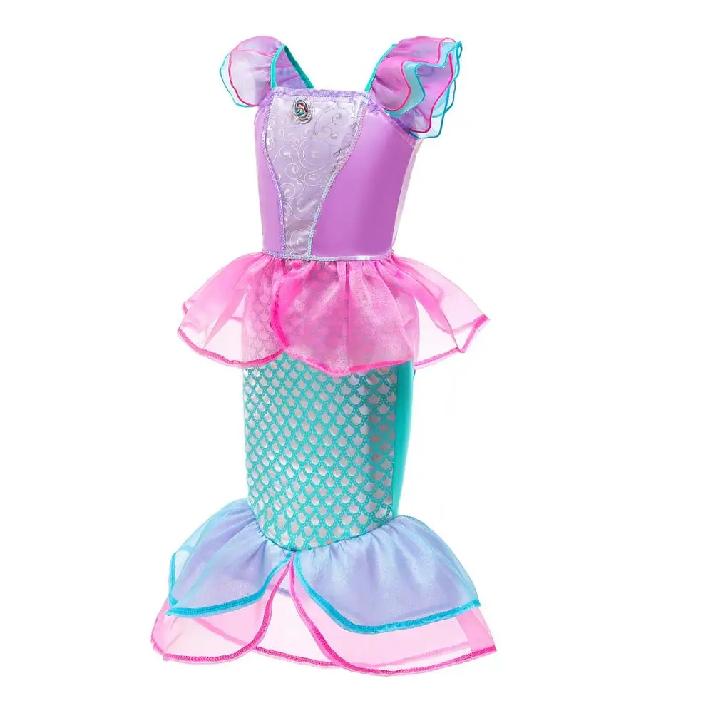 new little kids girl mermaid costume sequins party dress halloween purim christmas dress up free global shipping