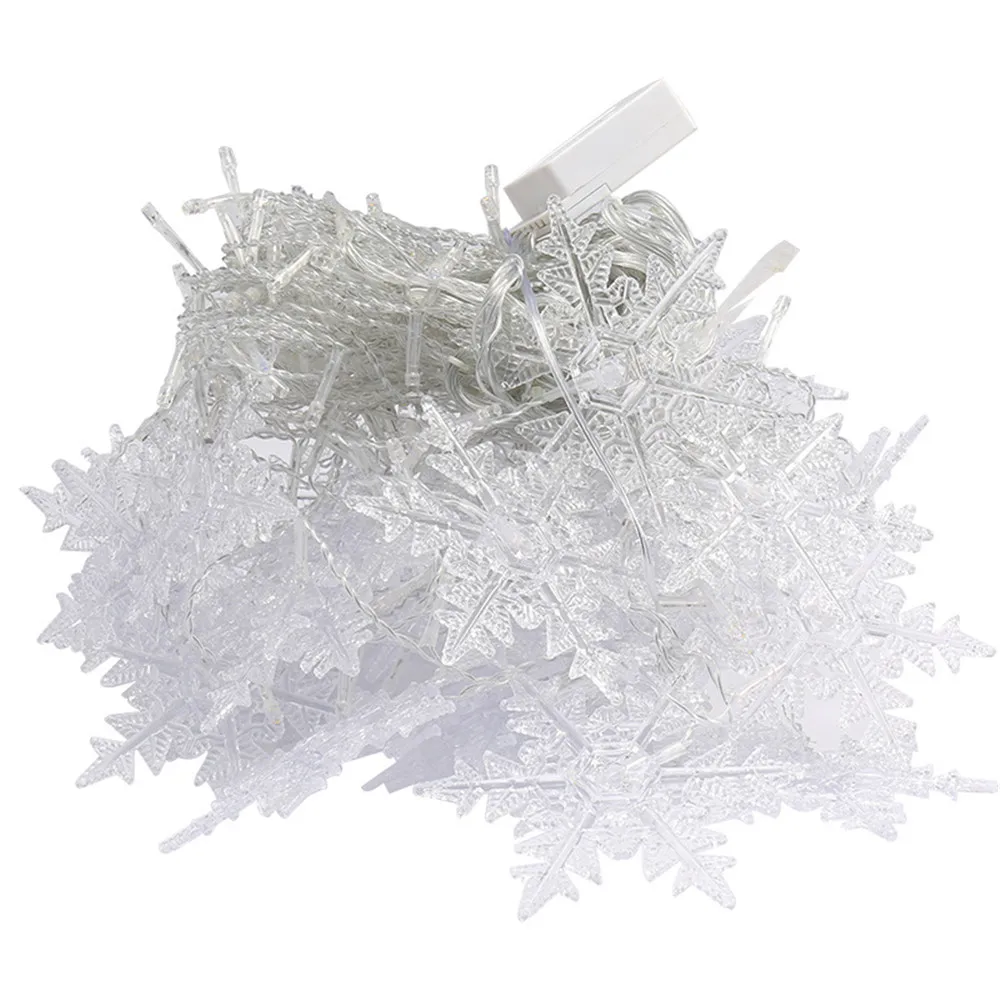 

3.5M Colorful Xmas Snowflake LED String Curtain Light Flashing Waterproof Holiday Party Connectable Wave Fairy Decoration