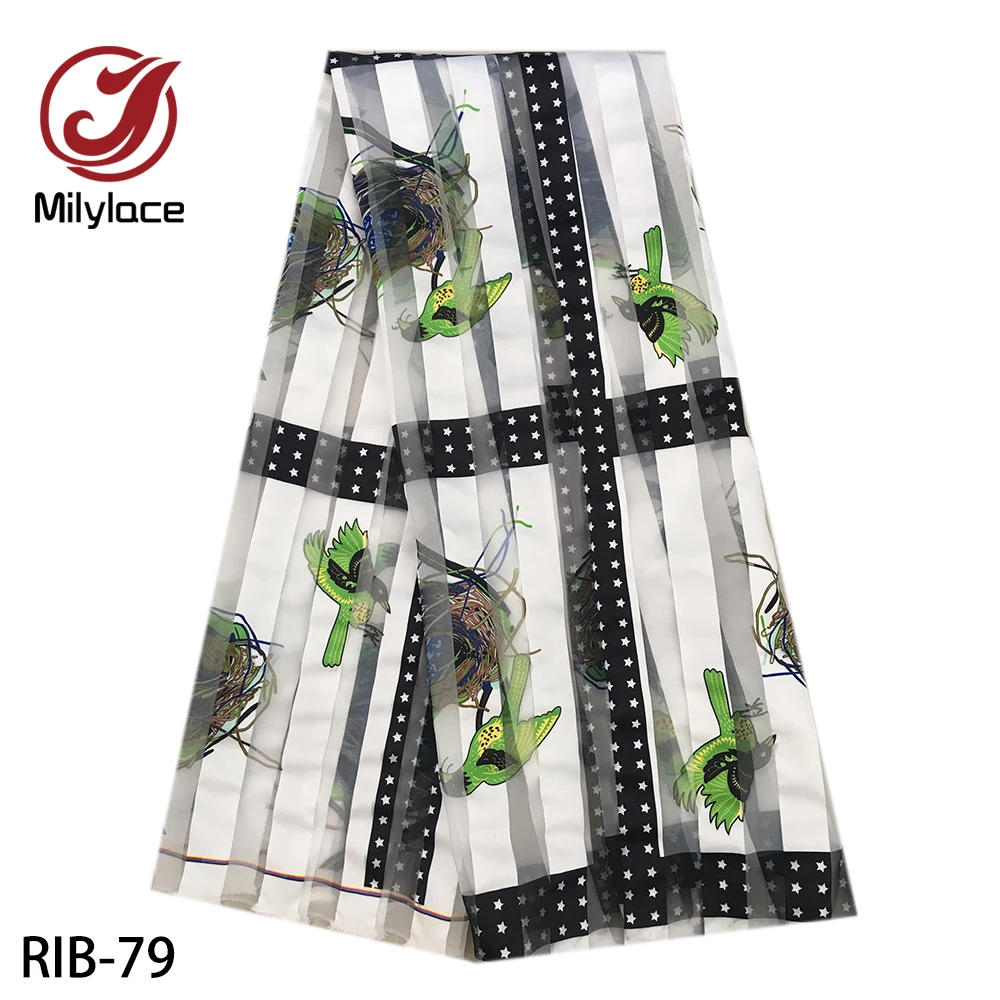 Полиэстеровая лента с принтом птиц 5 ярдов в партии|Ткань| |