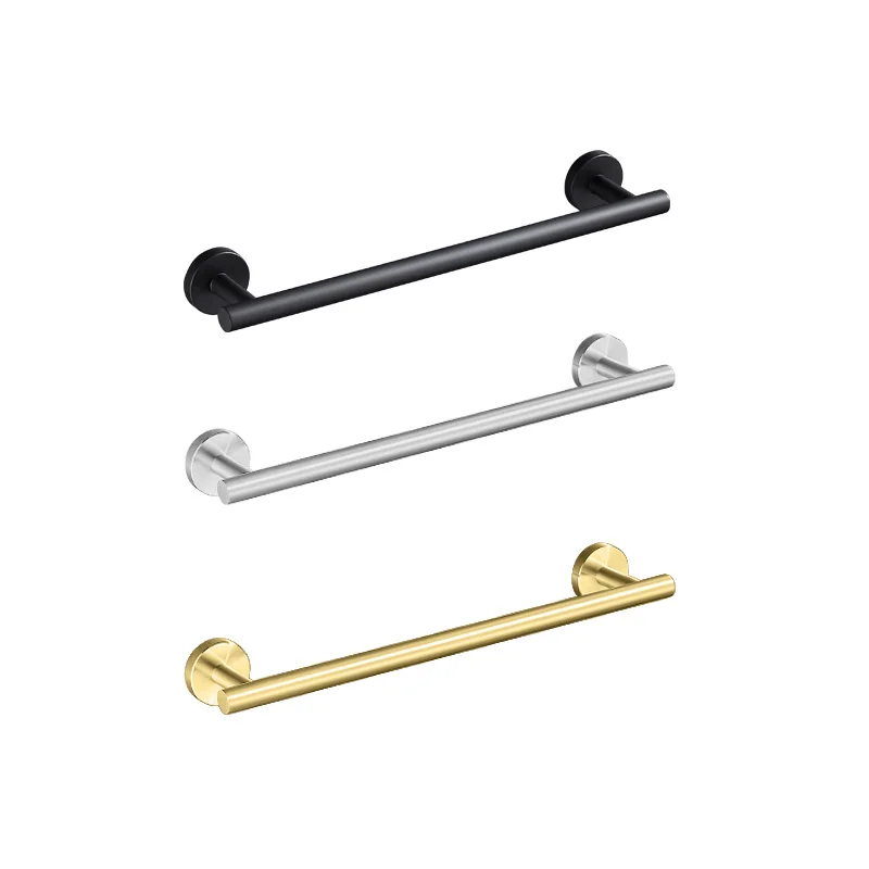 

30 40 50 60CM Stainless Steel Perforated Bathroom Towel Rack Hotel Rack Furniture Balcony Hanging Towel Bar Bathroom Supplies