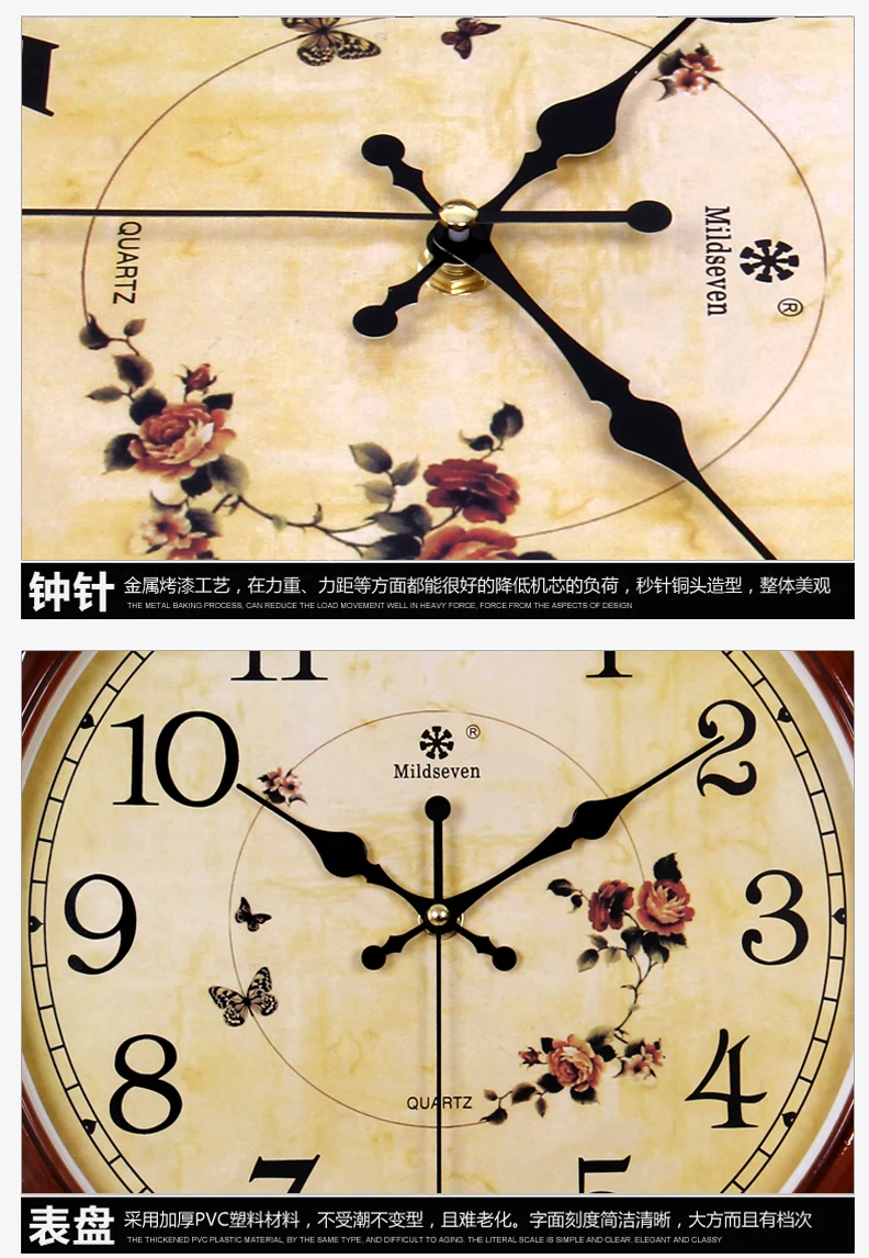 Часы настенные европейские модные креативные электронные кварцевые часы для