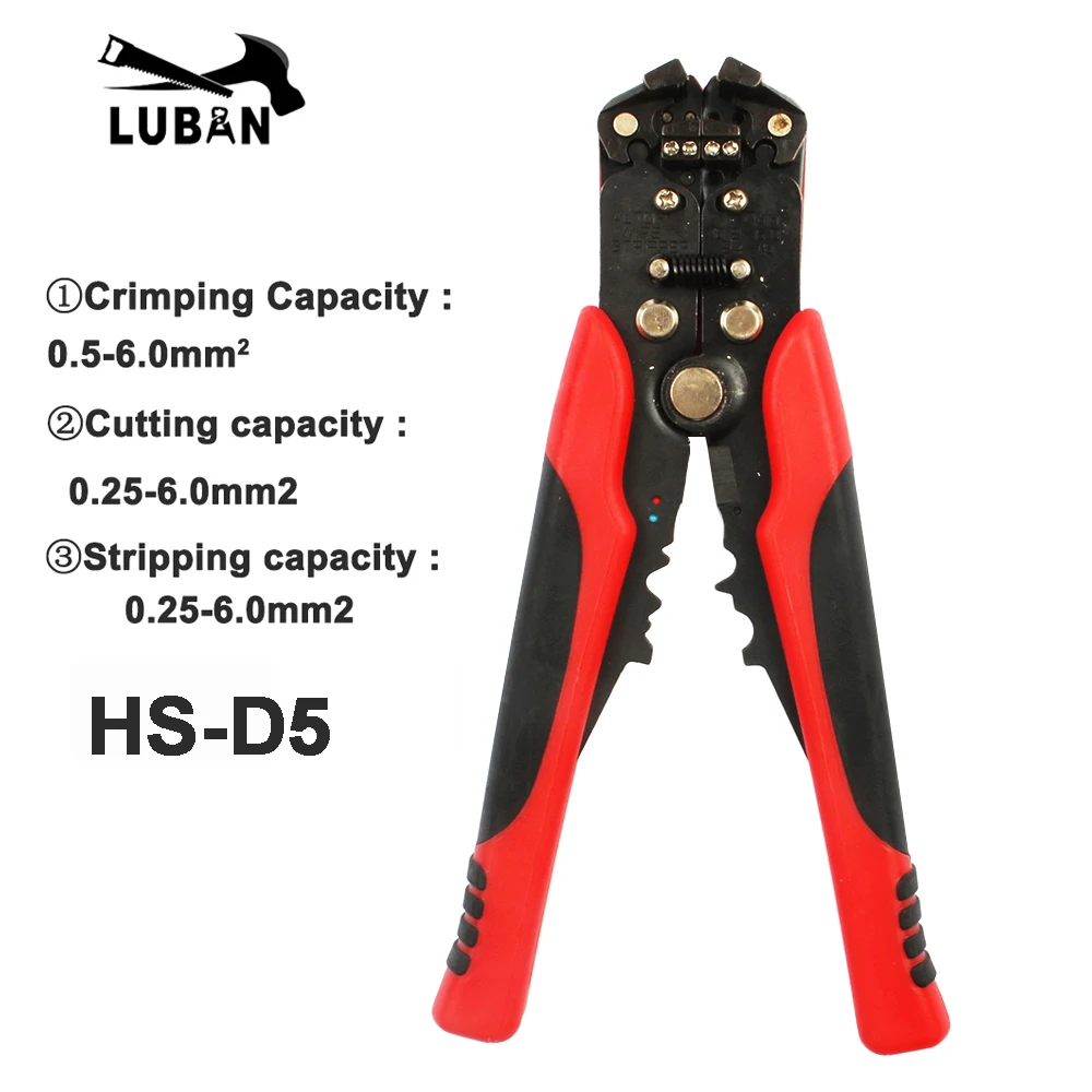 HS D1 D4 AWG24 10 0 2 6.0mm2 3 в 1 многофункциональные автоматические плоскогубцы для