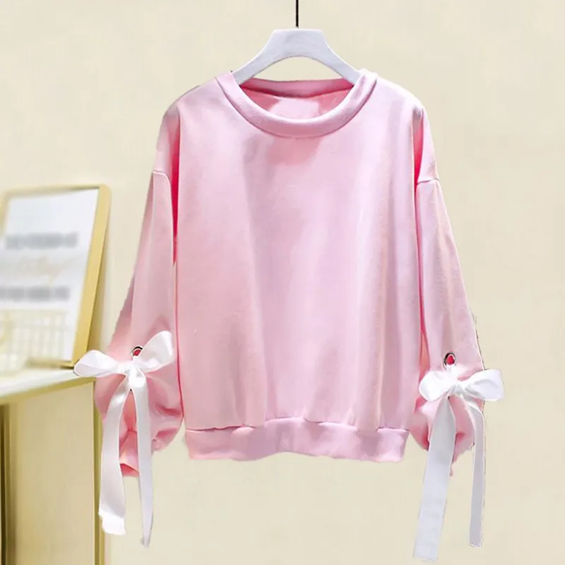 

Korean Solid Color Pullover Hoodies New Fashion Spring And Autumn Casual Loose All-match Student Plus Velvet