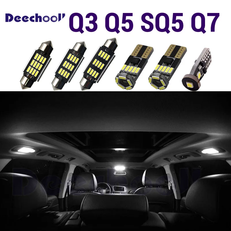 Светодиодная лампа deechooll 100% чистого белого цвета без ошибок Canbus внутренняя