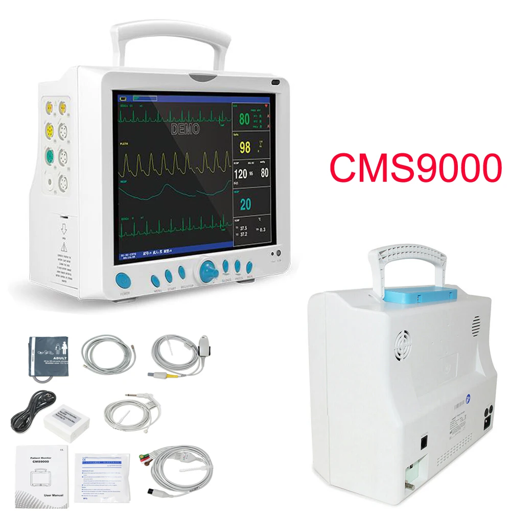 Монитор пациента CONTEC CMS9000 12 1 дюйма монитор жизненно важных признаков ICU CCU 6