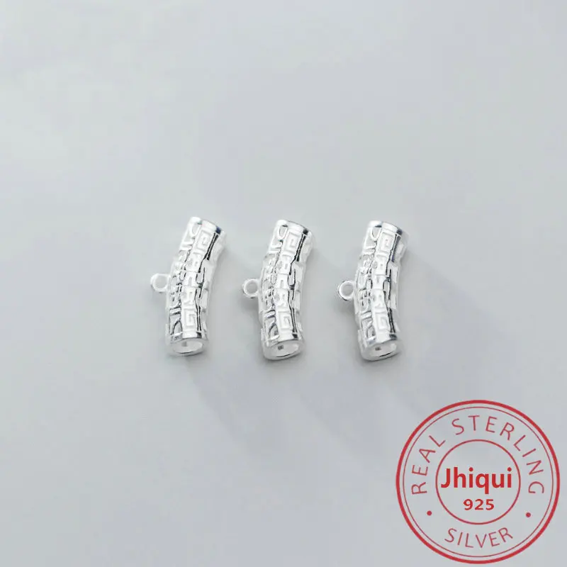 Изогнутые бусины из стерлингового серебра 925 пробы 5*5*17 мм подходят для