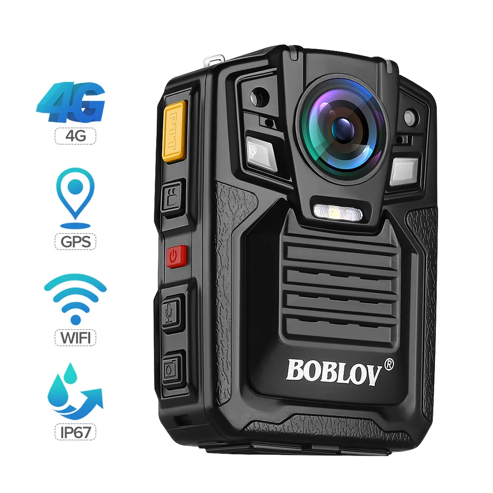 BOBLOV 4G GPS-камера для тела с поддержкой прямой трансляции паром 1296P 30 кадров в