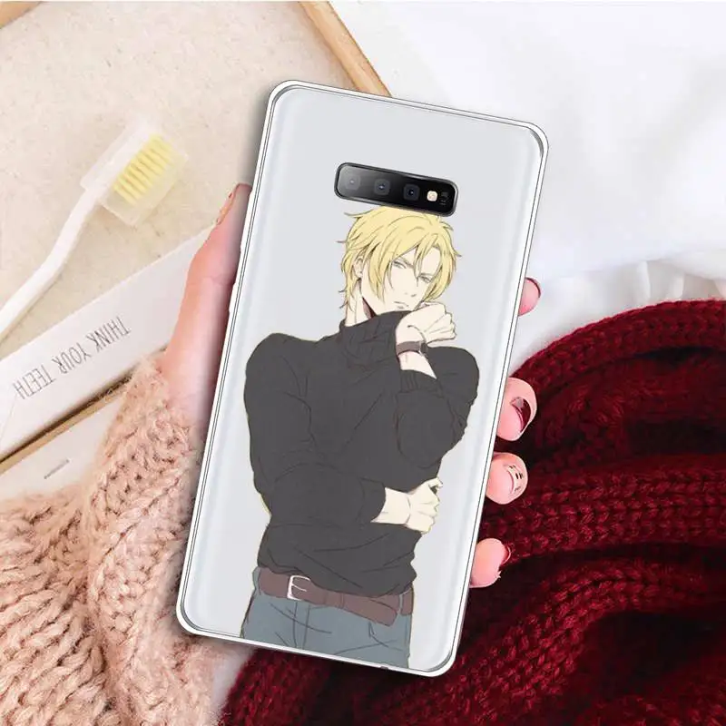 

Anime Banana Fish Phone Case Transparent For Samsung Galaxy A71 A21s S8 S9 S10 plus note 20 ultra