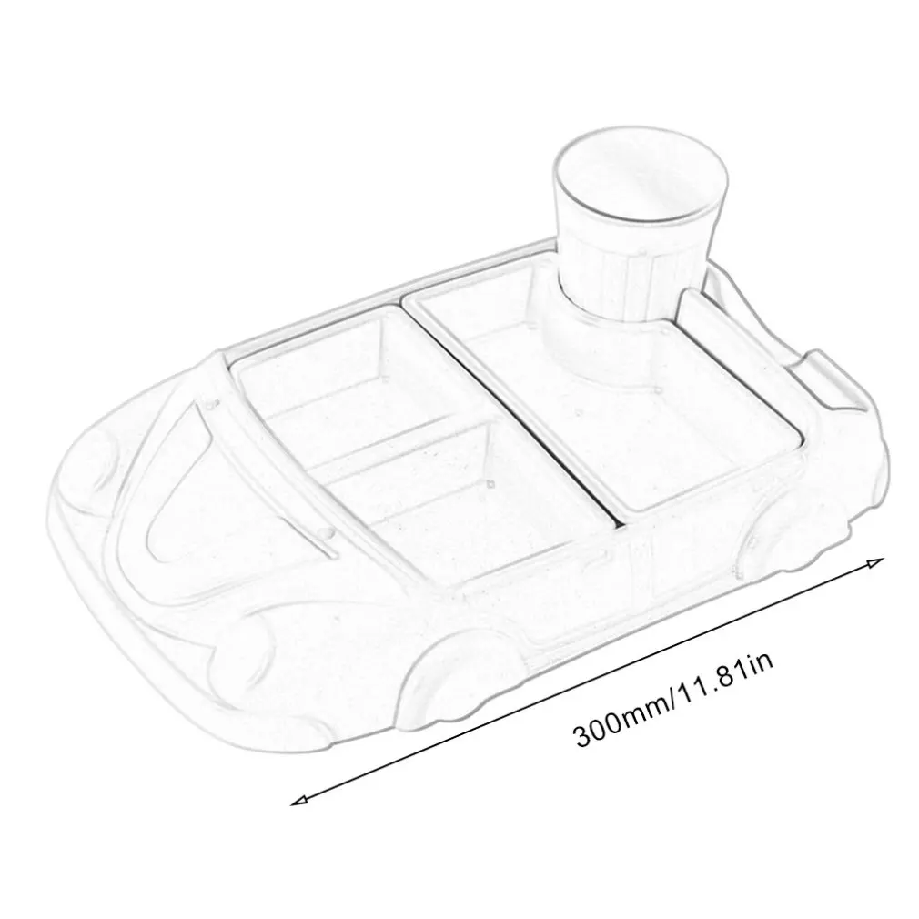 Тарелка из бамбукового волокна креативная тарелка разделенная на столовое блюдо