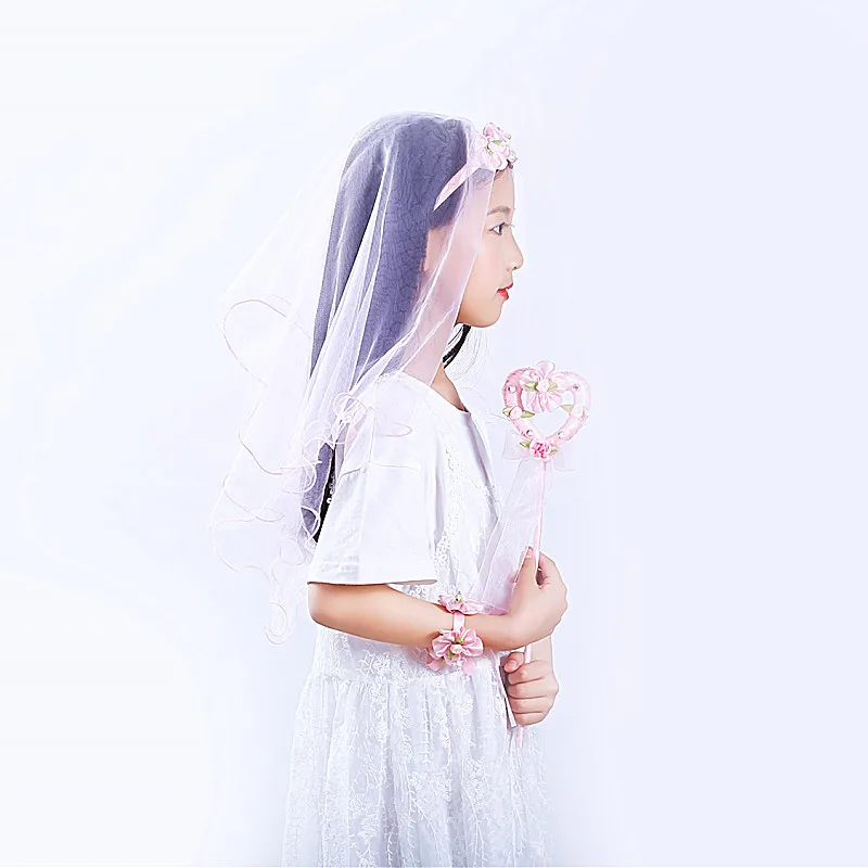 2019 детский венок с вуалью гирлянда Сказочная палочка браслет принцесса