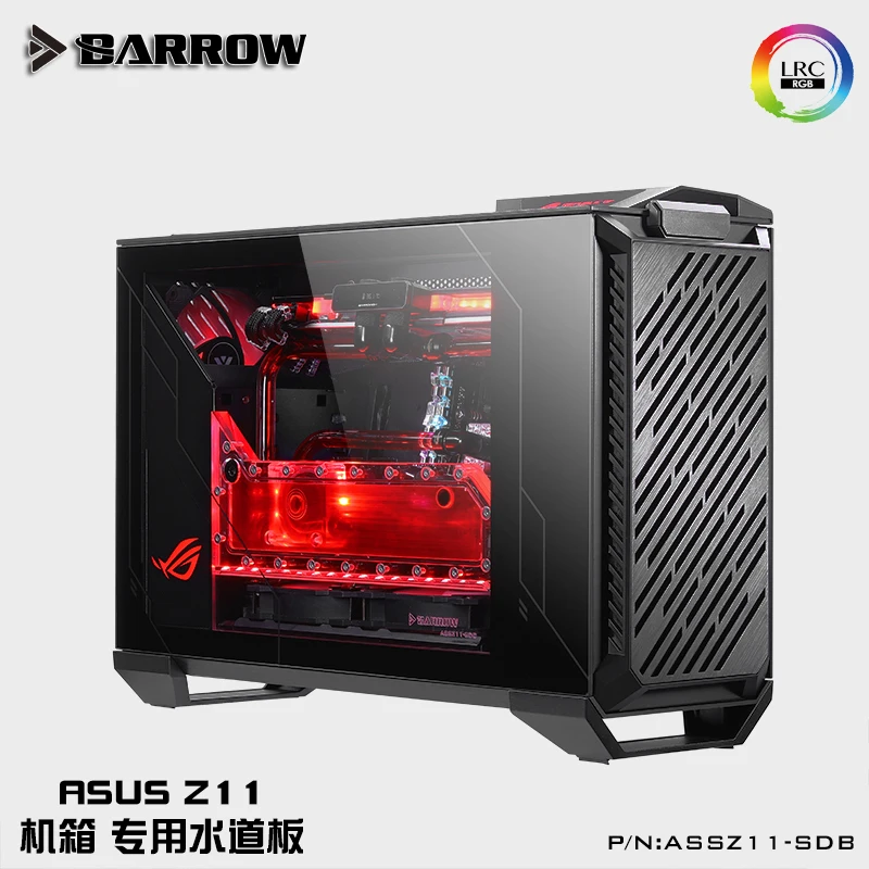 Online Barrow Acryl Wasserstraße Board Als Wasser Kanal Verwenden Für ASUS Z11 Computer Fall Sowohl Für CPU Und GPU Block Gebäude RGB 5V 3PIN