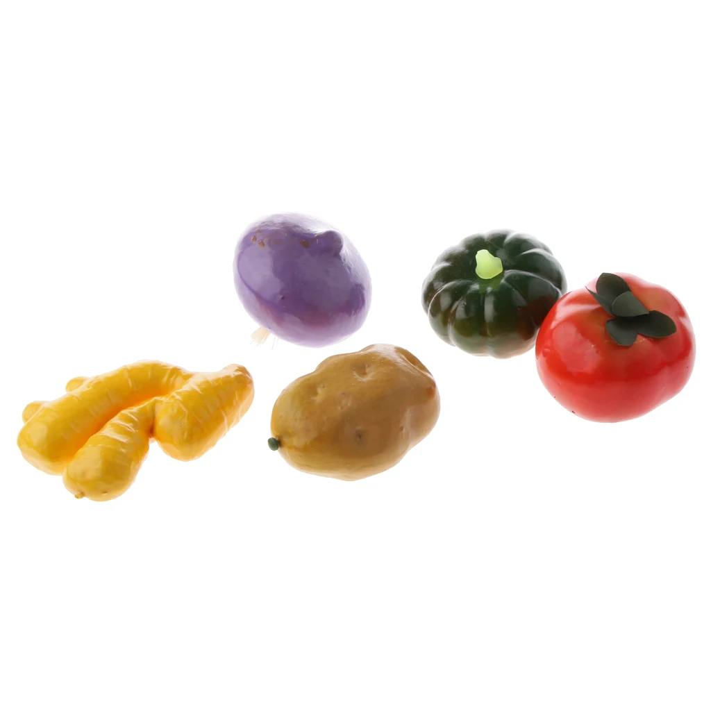 

4pcs / String Artificial Vegetables / Fruit Model Toy Home Garden Kitchen Decoration