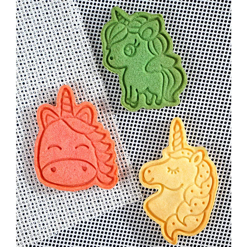 Форма для печенья в виде розового единорога 6 шт./кор. детская ручная работа