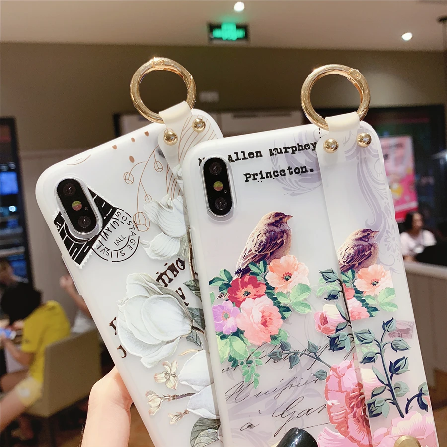 12 мини-чехол на запястье для Iphone 11 Pro XS Max X XR 8 7 6S Plus SE 2020 прозрачный мягкий чехол из