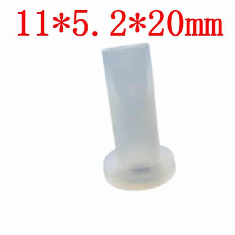 100 шт. 11*5.2*20 мм Клапан из силиконового резинового утенка с клапаном, быстрая установка, экологическая безопасность и силиконовая накладка.
