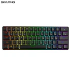 Игровая механическая клавиатура SKYLOONG GK61, проводная клавиатура с RGB подсветкой из АБС-пластика, для настольного ПКноутбукапланшетаWINПК, 61 клавиша