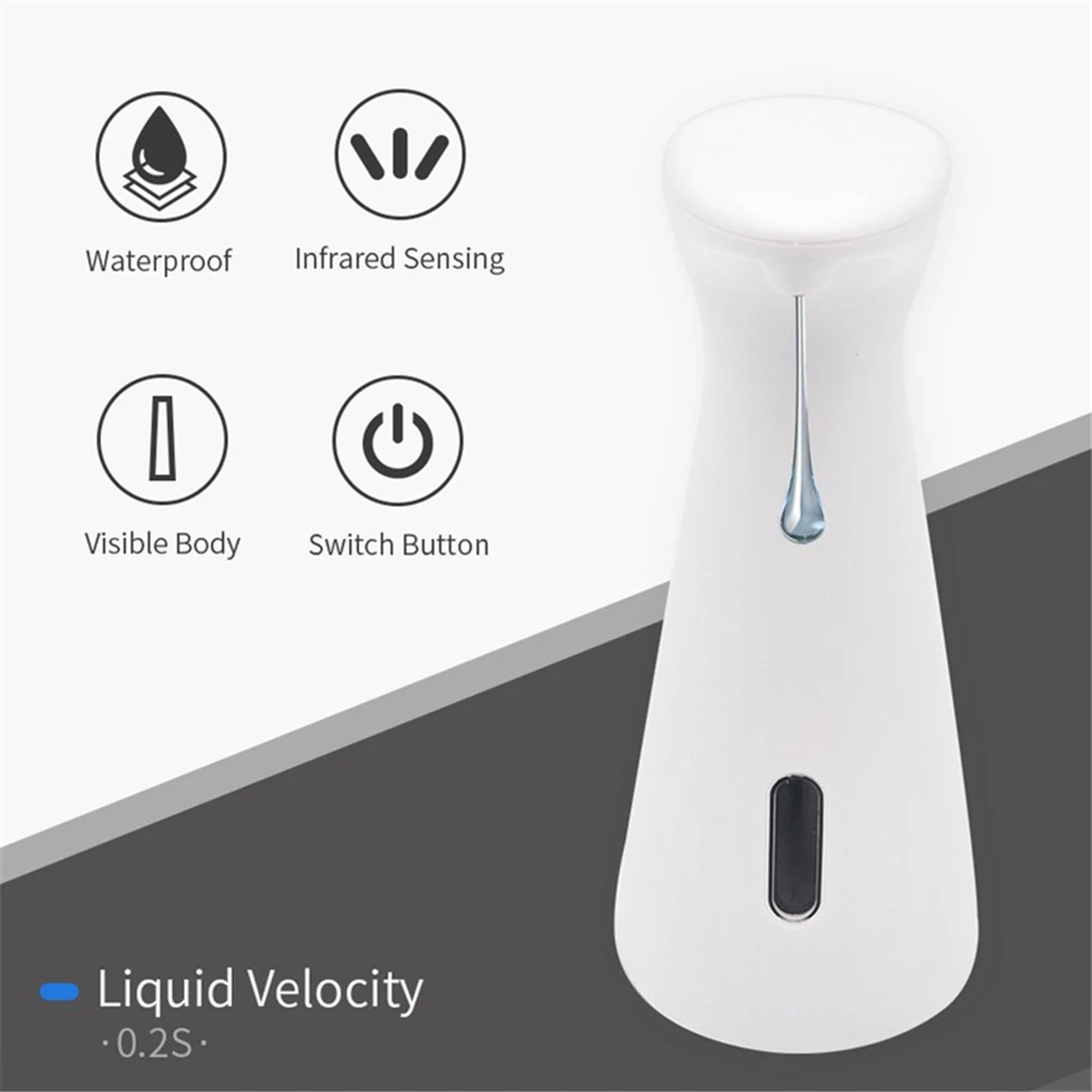 Автоматический Инфракрасный дозатор жидкого мыла 200 мл бытовой Датчик пены