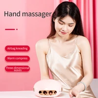smart hand massager device palm finger acupoint wireless massage with air pressure and heat compression for women beauty