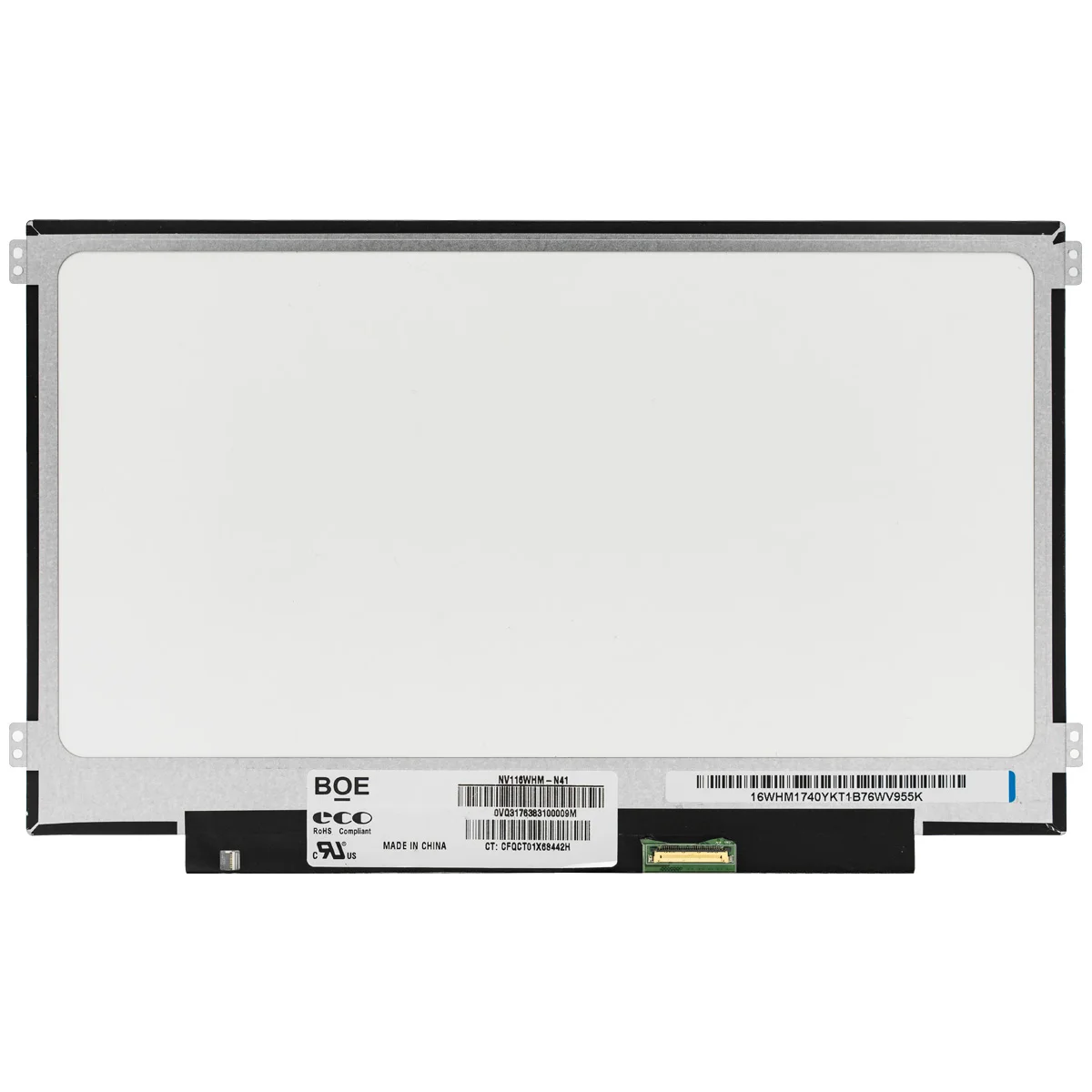 

11.6" IPS LCD Laptop Screen NV116WHM-N41 N45 fit N116BCA-EA1 B116XAN04.0 LTN116AL02 LTN116AL01 LP116WH7-SPB2 1366x768 30pin eDP