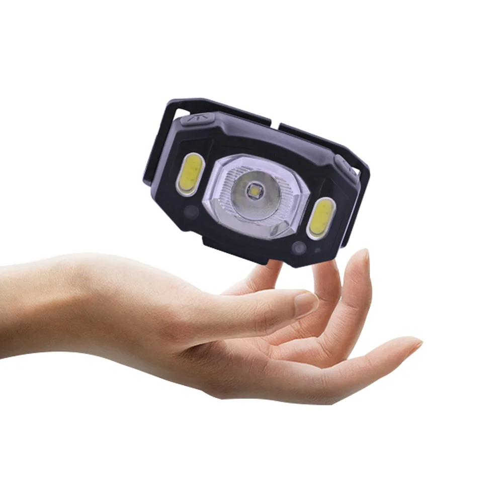

Intelligent Sensor Powerful COB LED Headlight Super Bright Night Fishing Light Rechargeable Waterproof Outdoor Camping Headlamp