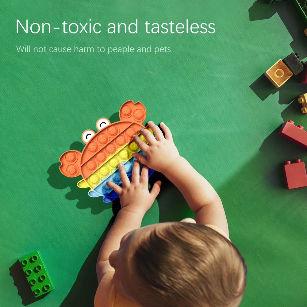 

Silicone Educational Puzzle Fidget Toy Push Bubble Anti-stress Special Need Toys