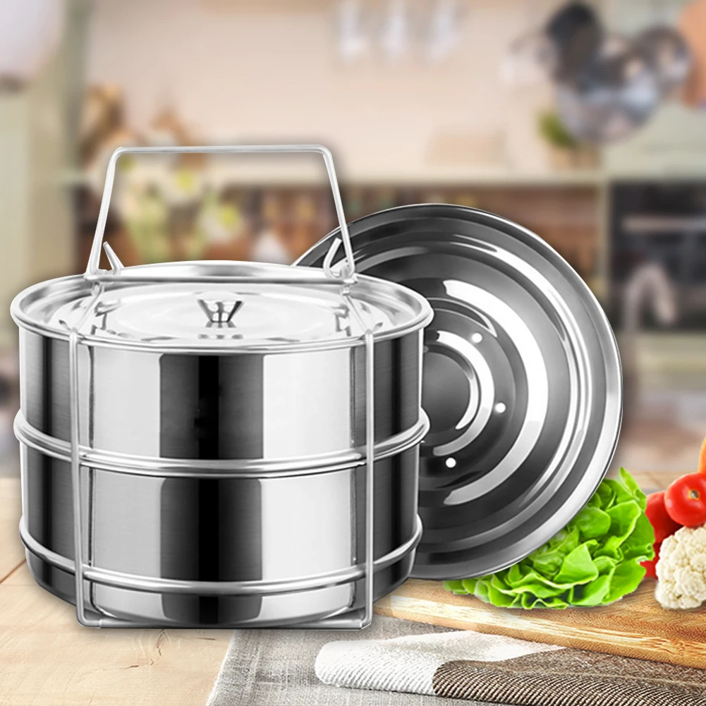 2 Слоя Кухня Еда выпечки с крышками кухонная посуда инструмент нержавеющая сталь