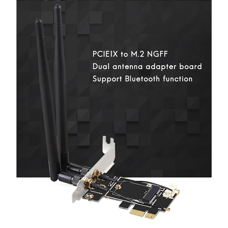 Плата расширения для NGFF PCIe на M.2 Wi-Fi адаптер Bluetooth совместимый сетевой | Компьютеры
