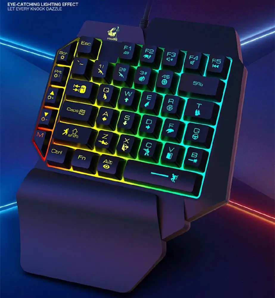 G30 1 6 м Проводная игровая клавиатура с светодиодный Подсветка 35 ключей помощью
