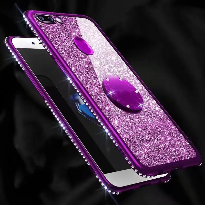 Новые Чехлы для Samsung Galaxy S8 S9 S10 Lite Plus S10e Note 8 9 10 блестящий чехол с блестками