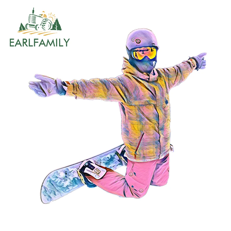 

EARLFAMILY 13 см x 12,9 см для сноуборда, автомобильные наклейки, водонепроницаемая наклейка, виниловый материал, индивидуальные креативные наклейк...