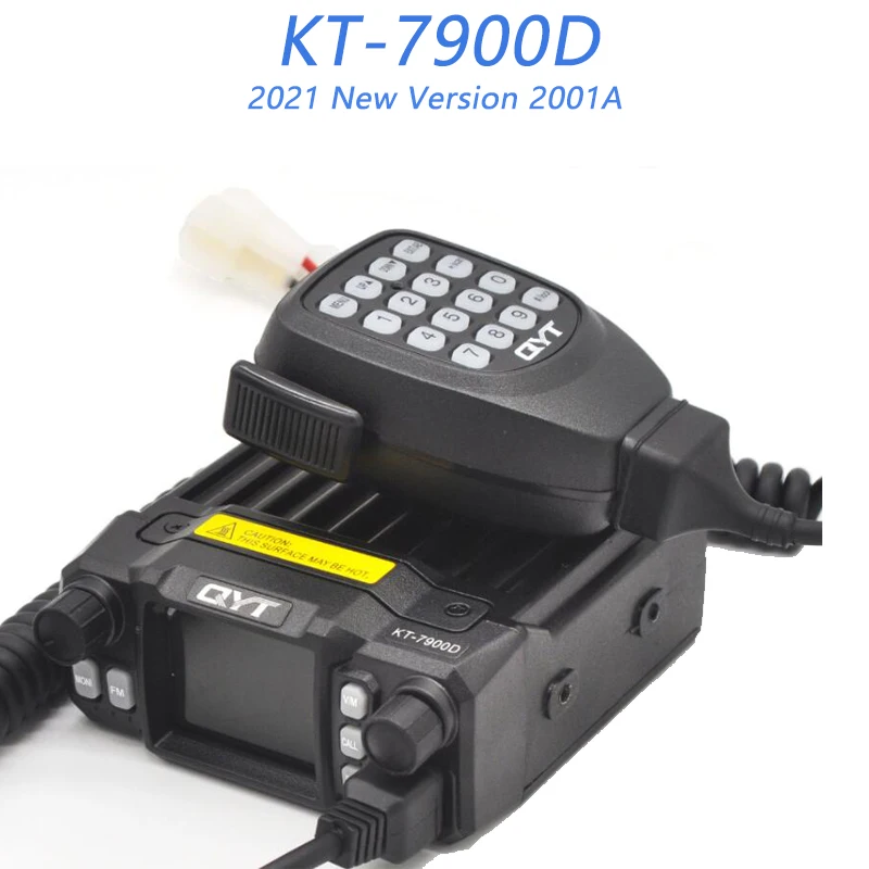 2021 Mini Mobile Radio QYT KT 7900D 25W 136 174/220 260/350 390/400 480MHz FM Transceiver Quad Band Любительская рация +
