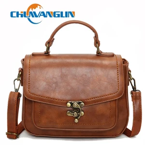 Chuwanglin Vintage Lock Women Leather Handbags Messenger Shoulder Bags Ladies Tote Hand Bags Women's Sac A Main Femme G122710 Chuwanglin Vintage Lock Women Leather Handbags Messenger Shoulder Bags Ladies Tote Hand Bags Women's Sac A Main Femme G122710