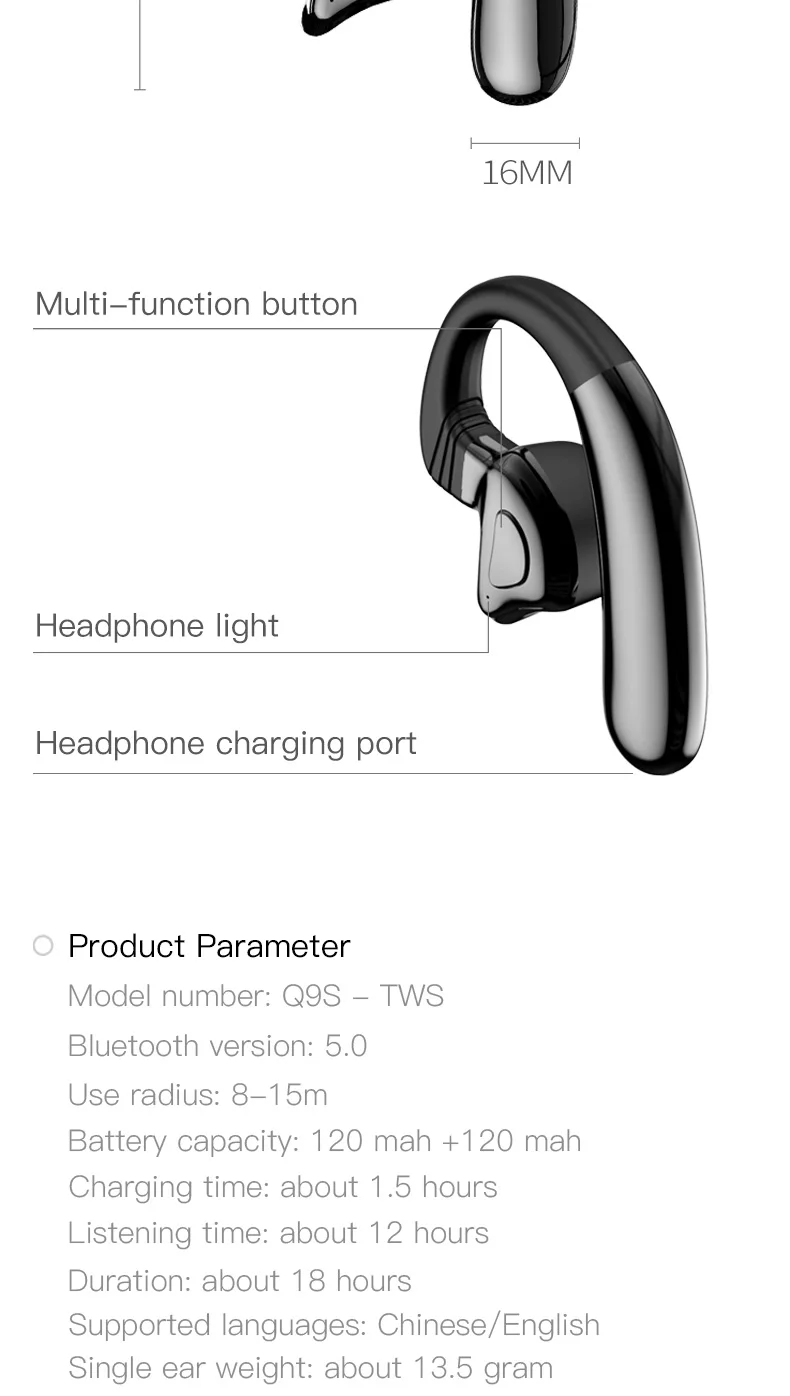 Caletop Спортивные Беспроводные наушники TWS 5,0 Bluetooth Беспроводные наушники с микрофонами 12 часов для iphone для телефонов на Android