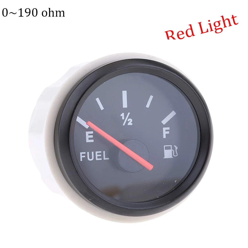 Red light 0-190ohm 12/24V 0-190 Ом автоматический датчик уровня цифровых топлива 240-33 Ом лодка датчик уровня топлива для морская яхта отделка индикатор для топливного бака DC 9~ 32В - Цвет: Red light 0-190ohm