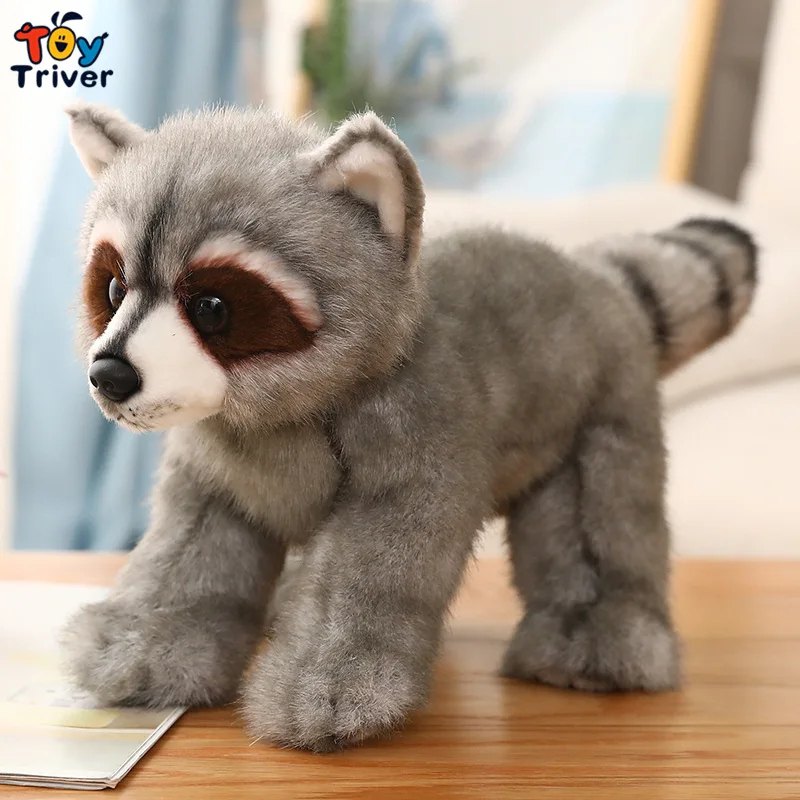 Лидер продаж новинка 36 см лисы енота плюшевые игрушки мягкие животные кукла для