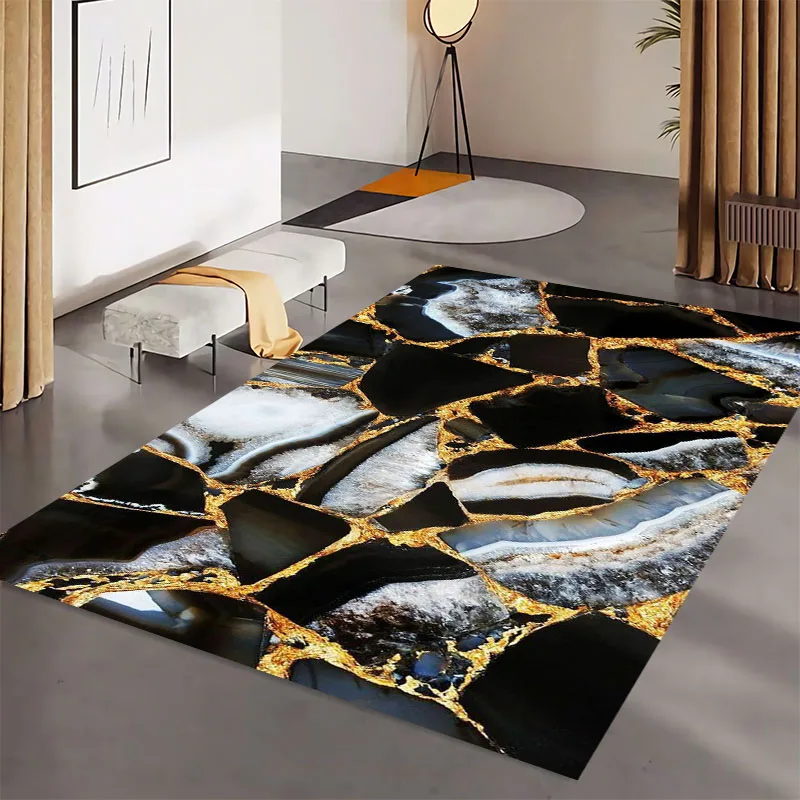 3D мраморный узор ковер для гостиной прикроватный декор спальни детский коврик