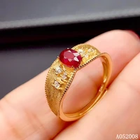kjjeaxcmy fine jewelry 925 sterling silver inlaid natural ruby ring lovely new female ring vintage support test hot selling