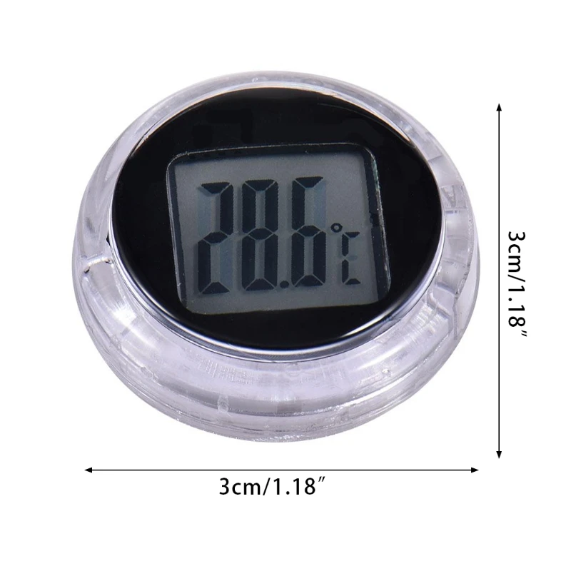 

Portable Motorcycle Handlebar Meter Electronic Automatic Clock Watches Thermometer Digital Display Dashboard Gauge Clock