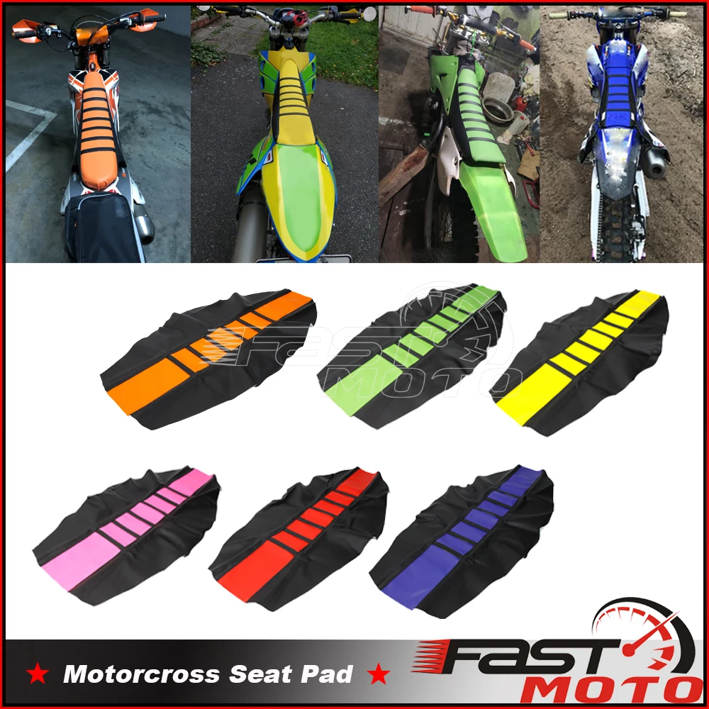 

Мягкий ребристый чехол для сиденья Supermoto Enduro Off Road, чехол для сиденья MX внедорожника, чехол для сиденья Honda Suzuki Kawasaki