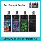 Набор наклеек для Smoant Pasito, модная пленка из ПВХ, стерео, 2.5D лист, мультфильм, крутой чехол с черепом, чехол, стикер для вейпа, набор для Pasito